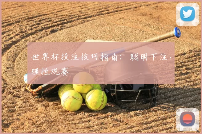 世界杯投注技巧指南:聪明下注,理性观赛